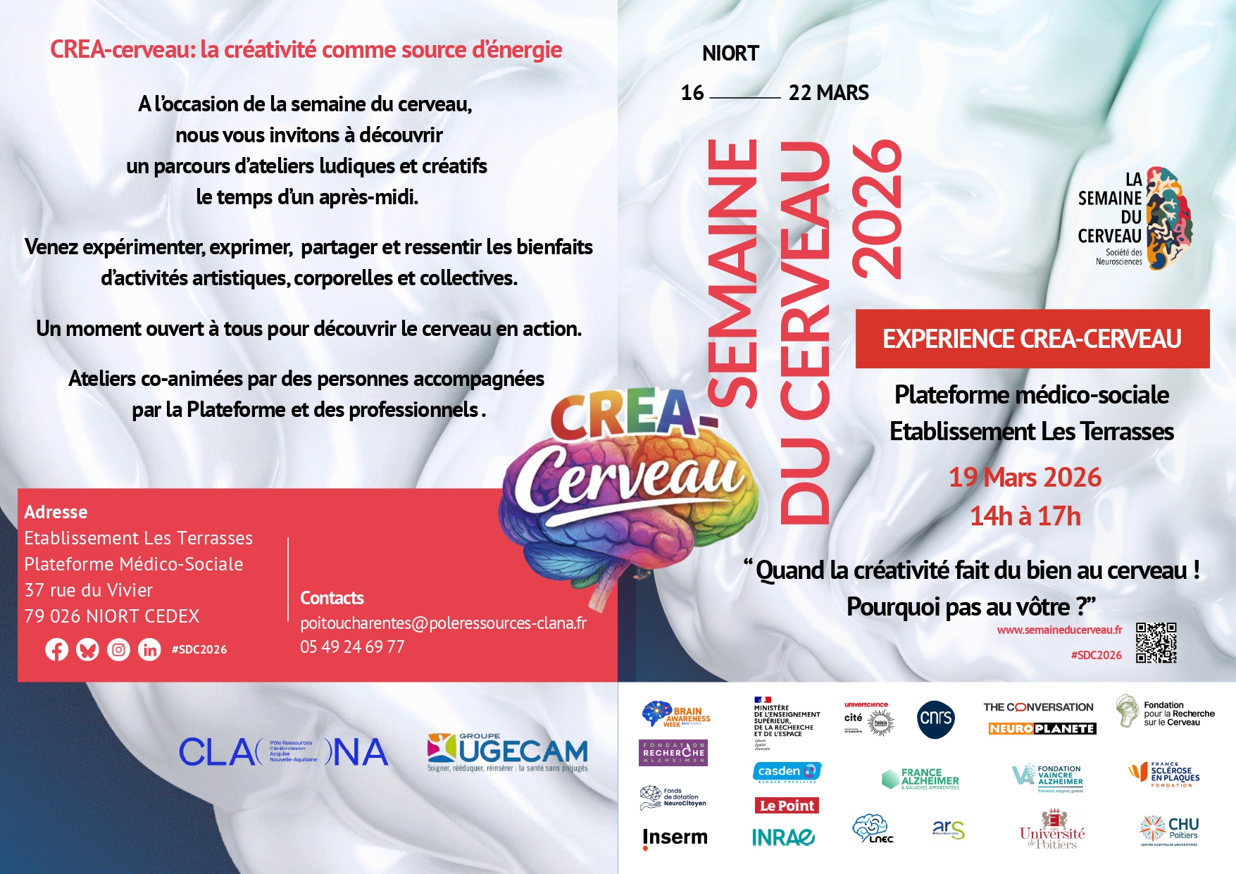 Semaine du cerveau 2026 à Niort